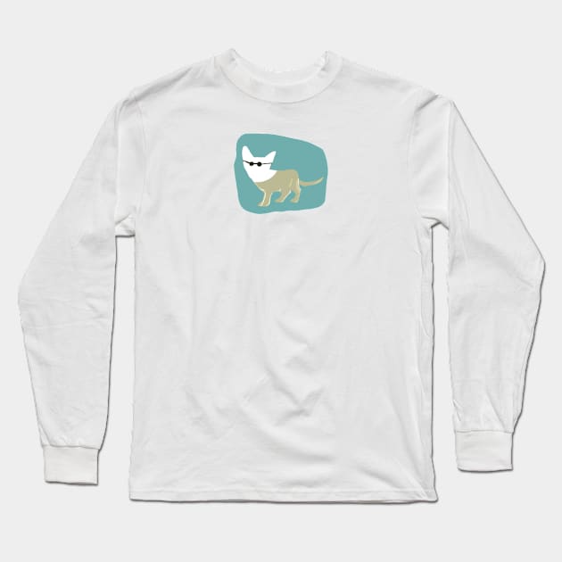 Doge sunglasses, Character dog Long Sleeve T-Shirt by Tapood